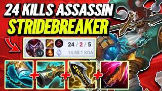 24 Kills Stridebreaker Shaco Build! S14 Ranked [League of Legends] Full Gameplay - Infernal Shaco