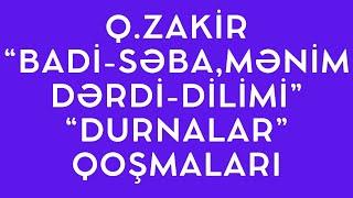 Q.ZAKİR "BADİ-SƏBA, MƏNİM DƏRDİ-DİLİMİ" və "DURNALAR" QOŞMALARI