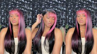 Is It Giving JT or Nicki Minaj Chinese Bang Hairstyle | Outre SleekLay Part - Daniella 