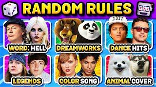 Save One Song  NEW RANDOM QUIZ: 21 RULES, 6 SONGS | Music Challenge