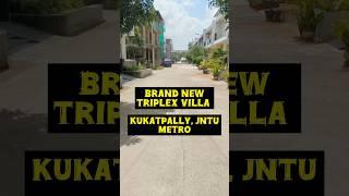 Brand New TRIPLEX VILLAS For Sale In Hyderabad || Nizampet || #villaforsale #dreamhome #ysrhomeshyd