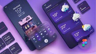 Weather App UI Design in Figma - Full course
