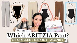 IN-DEPTH ARITZIA PANT REVIEW: Comparing the Effortless, Carrot & Agency Pant | Try-On & Outfit Ideas