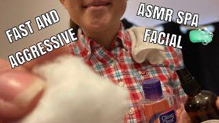 2 Min Fast & Aggressive- Chaotic Spa Facial, ASMR