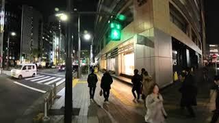 Insta360 X4. Walking alone. From Yurakucho Station to Shimbashi Station. Friday, December 20, 2024