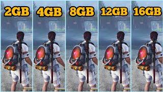 ONCE HUMAN RAM COMPARISON 2GB VS 4GB VS 8GB VS 12GB VS 16GB