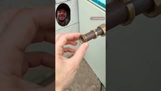 Когда нет варианта нарезать или приварить резьбу! #Сантехник рекомендует компрессионный фитинг 