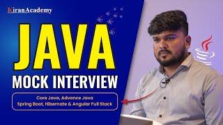 Java Interview For Freshers | Core Java, Advance Java & Angular, Full Stack