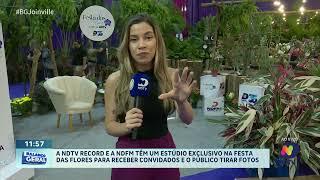 NDTV Record e NDFM têm um estúdio exclusivo na Festa das Flores para receber convidados e o público