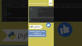 Python - pycharm Get Started | add two numbers part - 4 | #shorts  #amplifyabhi | py 80