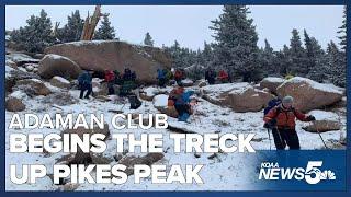 AdAmAn Club begins the journey up Pikes Peak ahead of New Years Eve