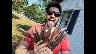 8 Amazing Throwing Knives put to the Test!  Zombie Go Boom