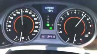 Lexus IS250 0-100 flat out acceleration in 7.3 seconds