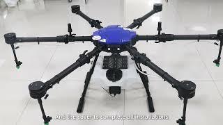 Tutorial video || Hexacopter agricultural drone installation with EFT EP drone frame