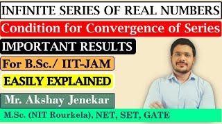 Infinite Series of real numbers | Sequence of Partial Sum | Convergence of Series | Real Analysis