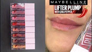 Maybelline Lifter PLUMP Glosses ️ SWATCHES & REVIEW