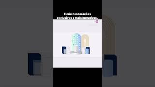 Crie decorações exclusivas e mais lucrativas com projetos digitais. Vídeo aulas nas disponíveis.