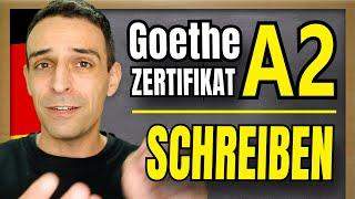 Goethe Zertifikat A2 SCHREIBEN | How to pass the written part. | German A2 Goethe Exam