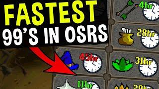 What are the Fastest Lvl 99's in Oldschool Runescape? [OSRS]