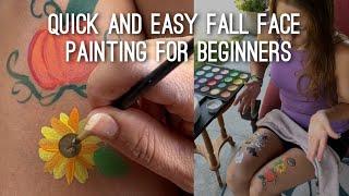 Easy fall face painting for fun or beginners!