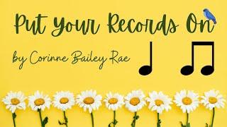 Put Your Records On - Corinne Bailey Rae - Rhythm Play Along (Quarter note, Eighth notes)