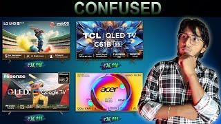 TCL C61B vs Acer Super Series vs Hisense E68N vs LG UR7500 | Best 55 Inch 4K TV Under ₹40K?