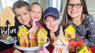 EASY Graham Cracker Gingerbread Houses! Unicorns, Legos & Paw Patrol! New Christmas Tradition