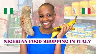 BUYING NIGERIAN FOOD IN ITALY - Costs, Realities, Shopping + Haul | Desire Uba