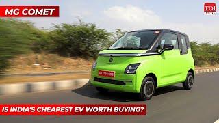 MG Comet EV Review | India's most affordable electric car! | TOI Auto