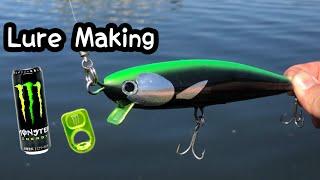 Can a MonsterEnergy pull tab replace a Lip? 【Lure Making】