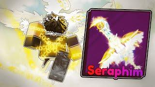 #1 Blade Ball Player Uses The NEW SERAPHIM PACK.. (Roblox Blade Ball)