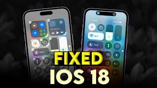 Fix iOS 18 Control Center - Reset To Add WiFiBluetooth, Cellular Toggle & More