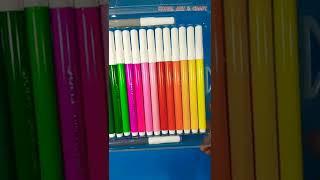 New watercolor pens || Doms pen #youtubeshorts #komal art & craft please subscribe 