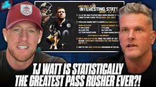 TJ Watt Is Statistically The Greatest Pass Rasher In NFL History Already?! | Pat McAfee Reacts