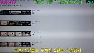 땅사고TV[임동성] 유튜브 구독자 5천명 달성 수익 공개
