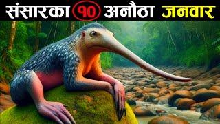 संसारका अनौठा जिव-जनवारहरु || 10 Amazing Animals In The World || Most Amazing & Rare Animals