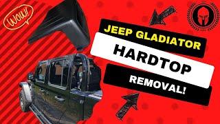 Jeep Gladiator Hard Top Removal - JTR.Spartacus