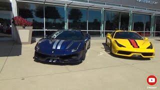 Cars and Coffee Ferrari Washington DC Exotics Car Show Summer 2023