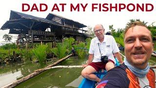 British Dad REACTS To My PHILIPPINES FISHPOND! Cateel, Davao Oriental