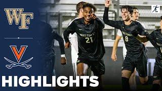 Wake Forest vs Virginia | NCAA College Soccer | Highlights - November 14, 2024