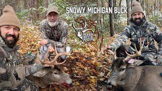 Michigan Public Land 10pt: November 1st In The Snow! (saddle hunt)