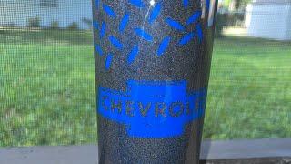 How to make a Chevrolet custom tumbler #Chevrolet￼ #customtumblers #zubescreations #chevytrucks