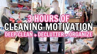 EXTREME DEEP CLEAN, DECLUTTER & ORGANIZE | CLEANING MOTIVATION MARATHON | 3 HOUR CLEAN WITH ME 2024