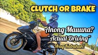 Clutch or Brake first when stopping or slowing down a manual motorcycle