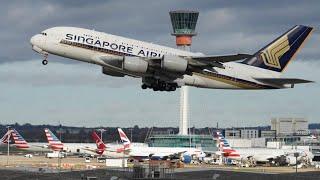 Observation Deck - London Heathrow Plane Spotting   /  LHR Airport panoramic view Terminal 4