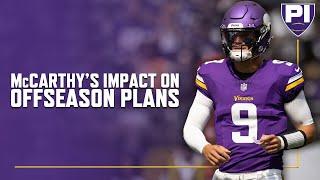 How does J.J. McCarthy shape Vikings offseason plan?