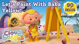  Art Lessons & Painting With Baba Yellow & The Cloudbabies! Lovely Bedtime Stories For Toddlers