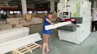 UV roller coating line for furniture with surface and edge finish