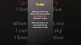 I am alive - celine dion #lyrics #celinedion #videolyrics  #iamalive