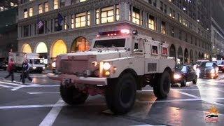 Heavy armored SWAT truck FBI + 2 unmarked cars - 1000th video !!!